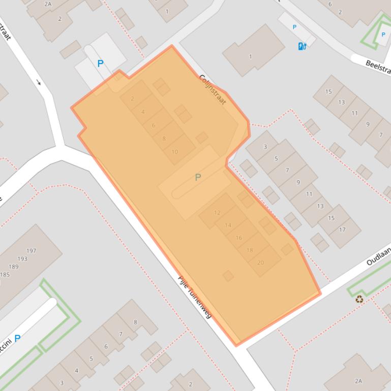 Kaart van postcodegebied 2672AK.