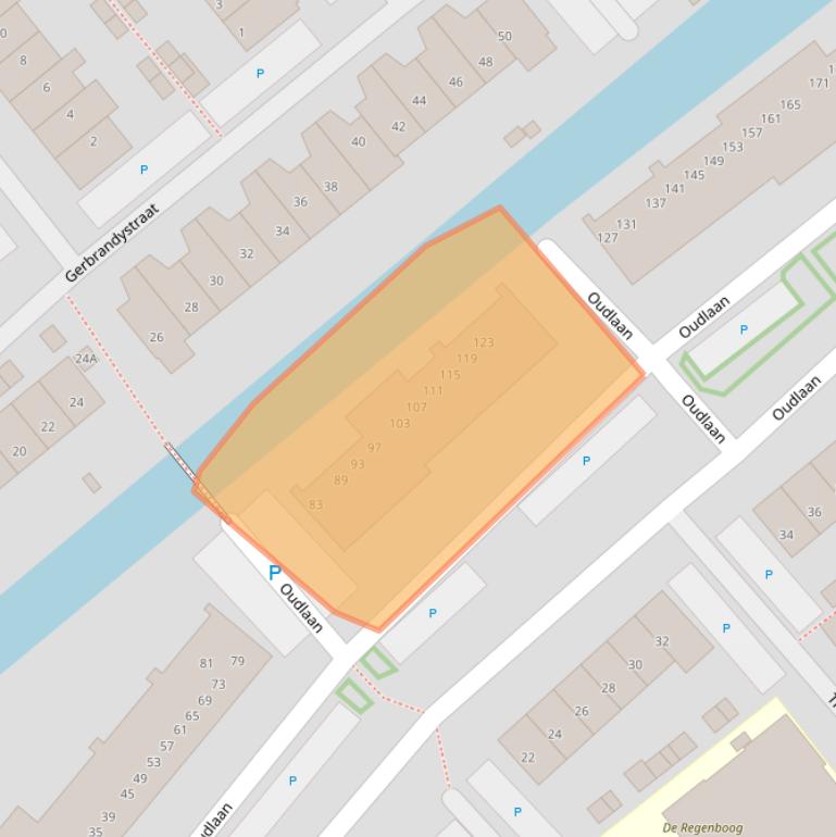 Kaart van postcodegebied 2672AP.