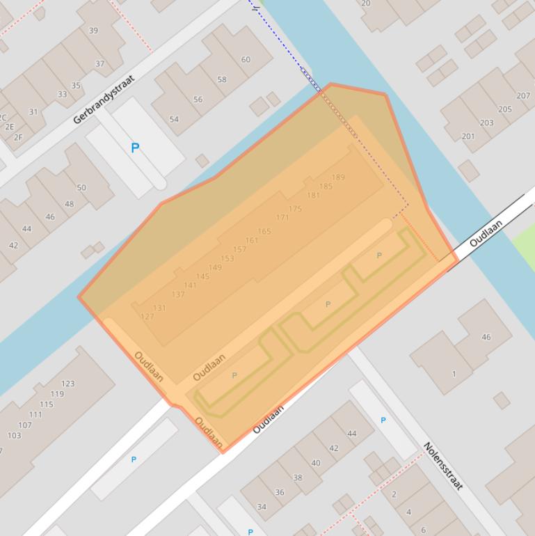 Kaart van postcodegebied 2672AR.