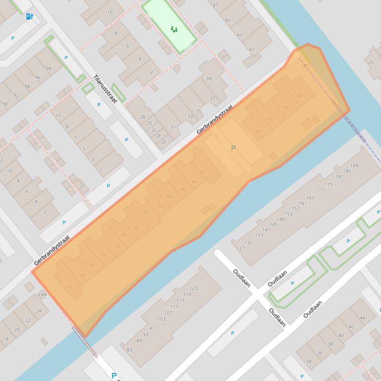 Kaart van postcodegebied 2672BJ.