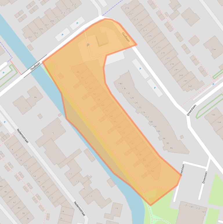 Kaart van postcodegebied 2672BP.