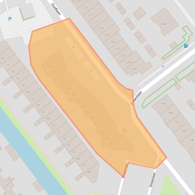 Kaart van postcodegebied 2672BR.