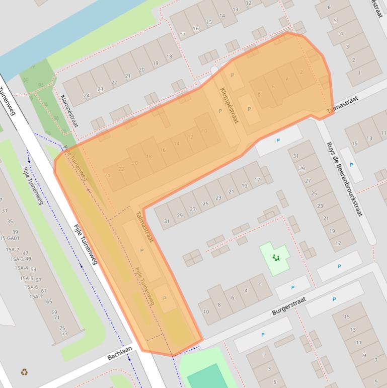 Kaart van postcodegebied 2672DD.