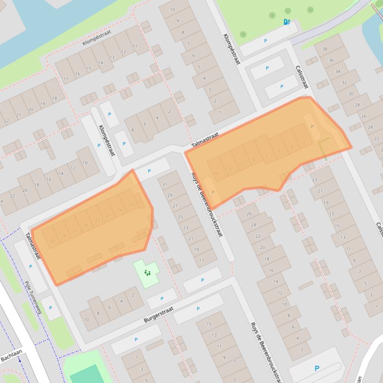 Kaart van postcodegebied 2672DE.