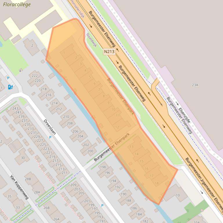 Kaart van postcodegebied 2672EL.