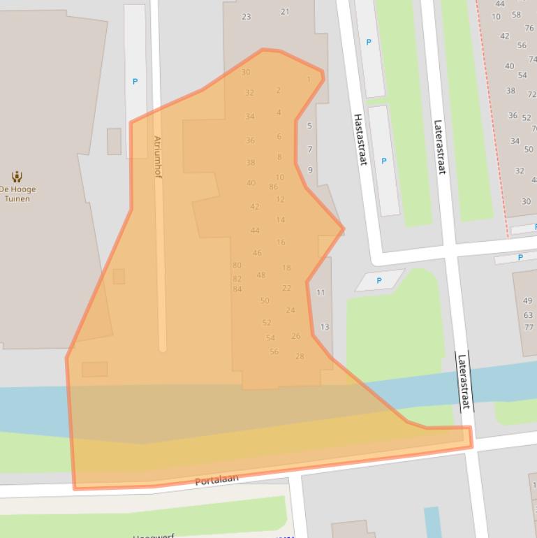 Kaart van postcodegebied 2672HD.