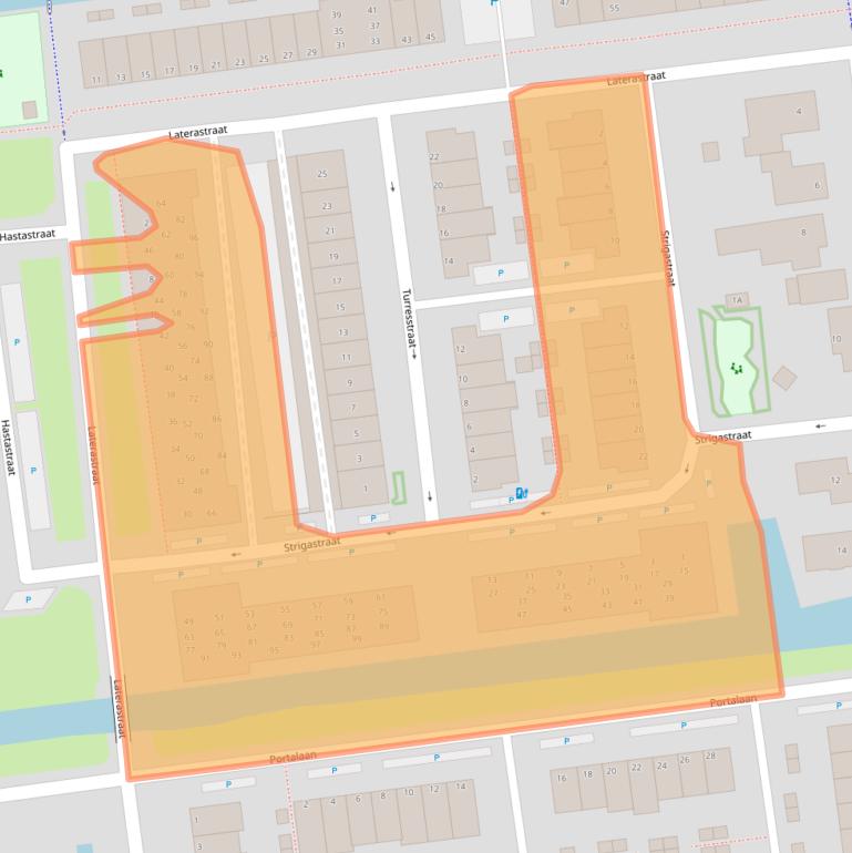 Kaart van postcodegebied 2672HG.