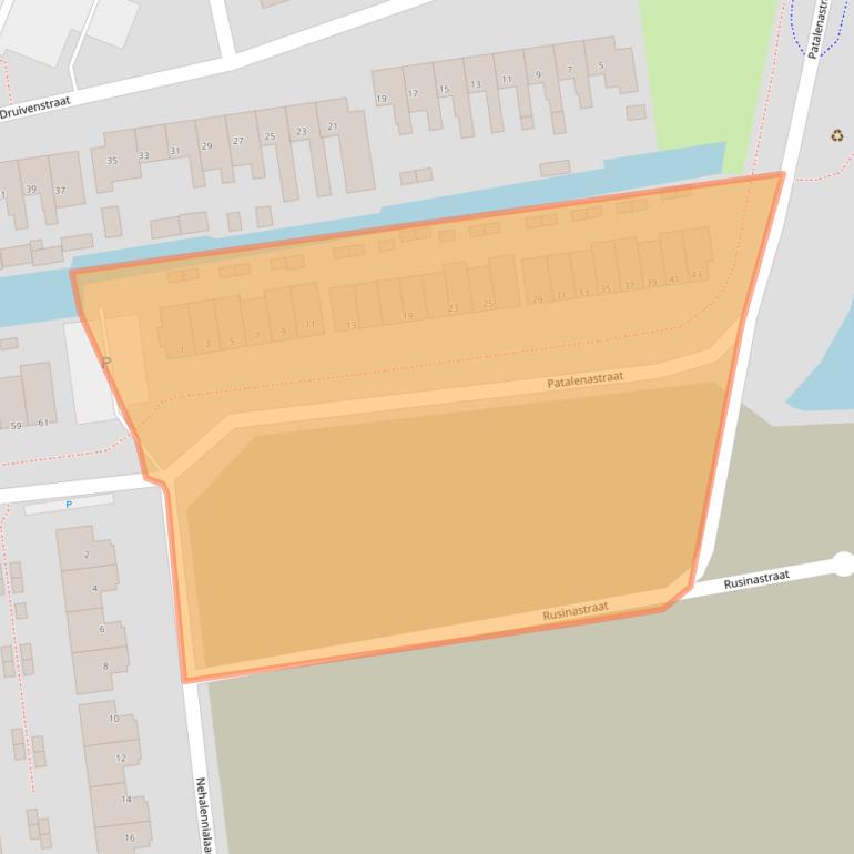 Kaart van postcodegebied 2672HM.