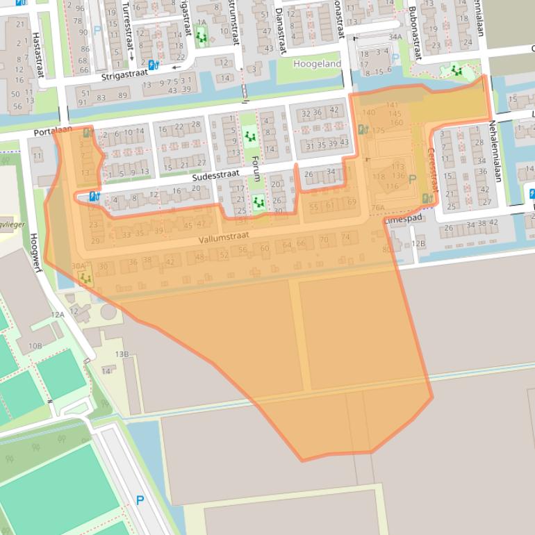 Kaart van postcodegebied 2672HT.