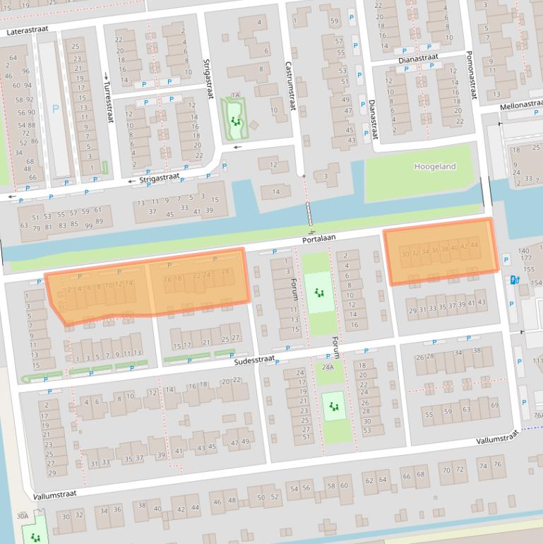 Kaart van postcodegebied 2672HV.