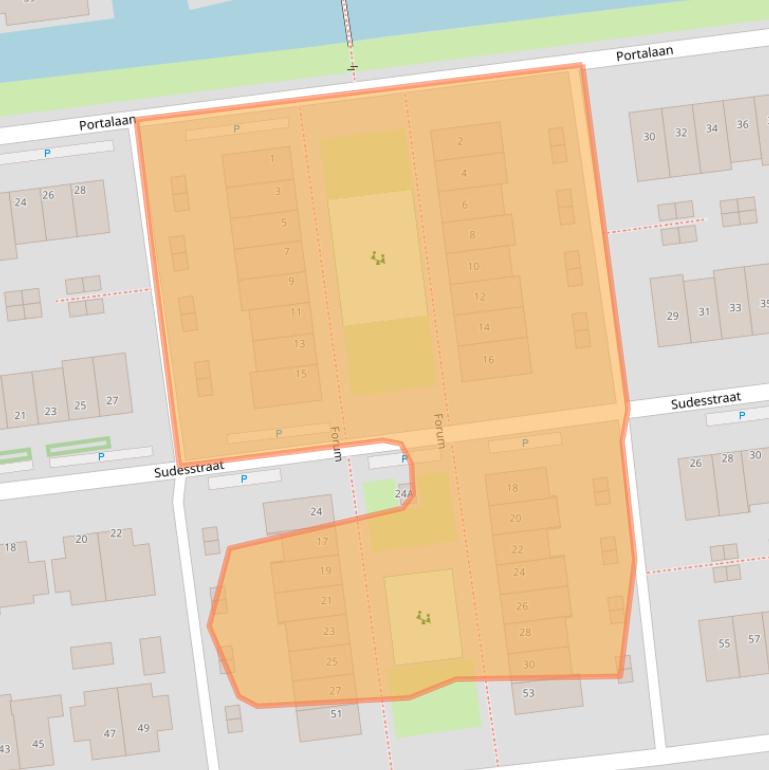 Kaart van postcodegebied 2672HX.