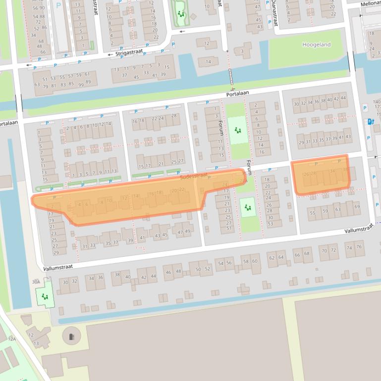 Kaart van postcodegebied 2672HZ.