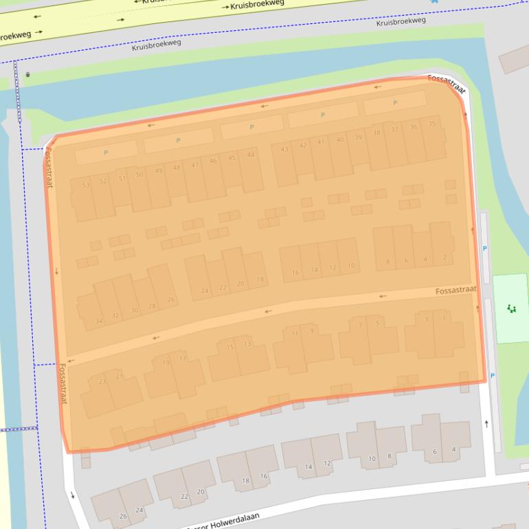 Kaart van postcodegebied 2672LH.