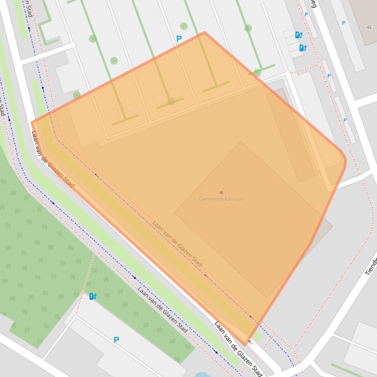 Kaart van postcodegebied 2672TA.