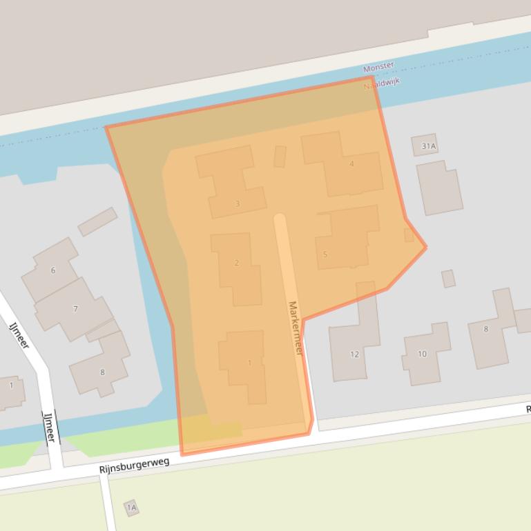 Kaart van postcodegebied 2673AA.