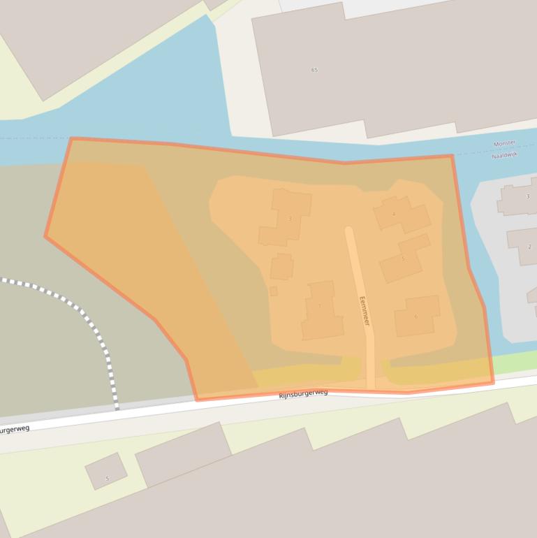 Kaart van postcodegebied 2673AD.