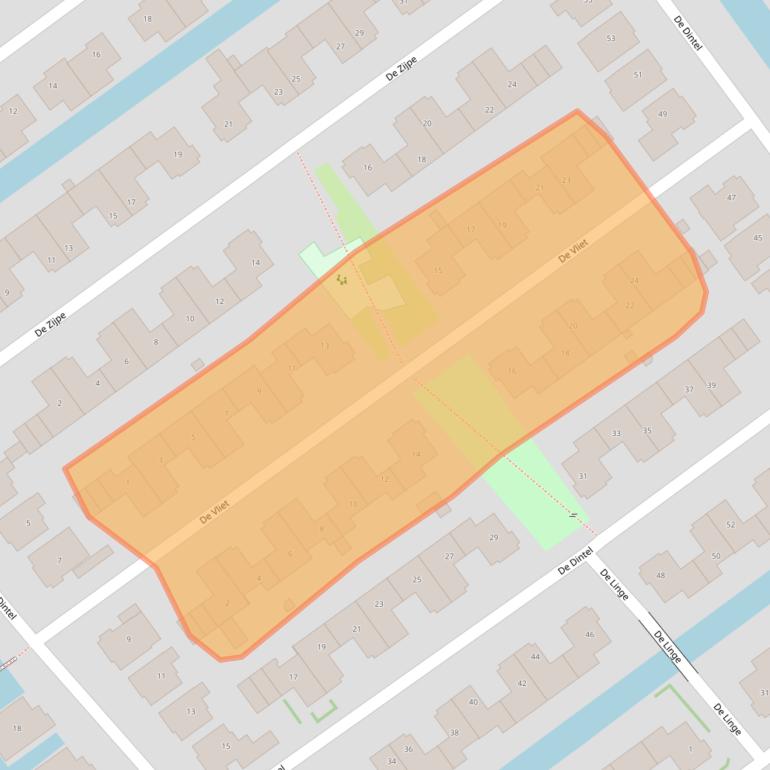 Kaart van postcodegebied 2673BD.