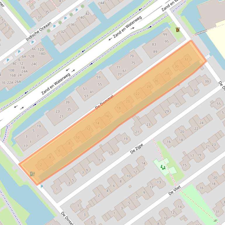 Kaart van postcodegebied 2673BH.