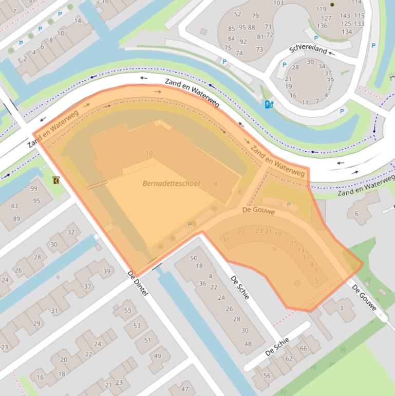 Kaart van postcodegebied 2673BK.