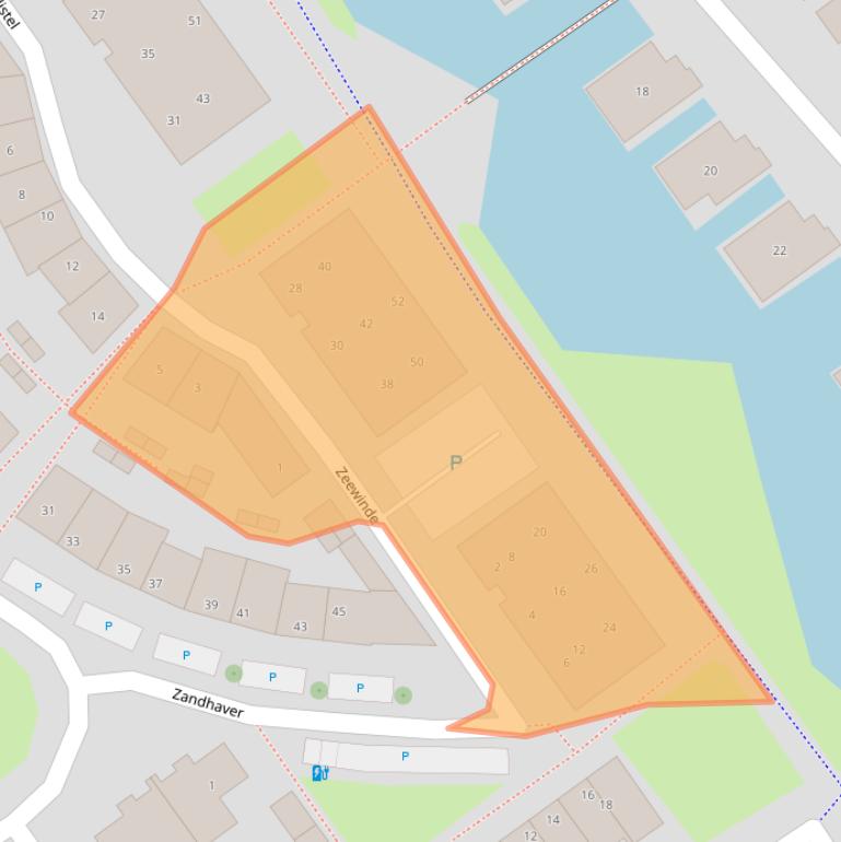 Kaart van postcodegebied 2673BL.