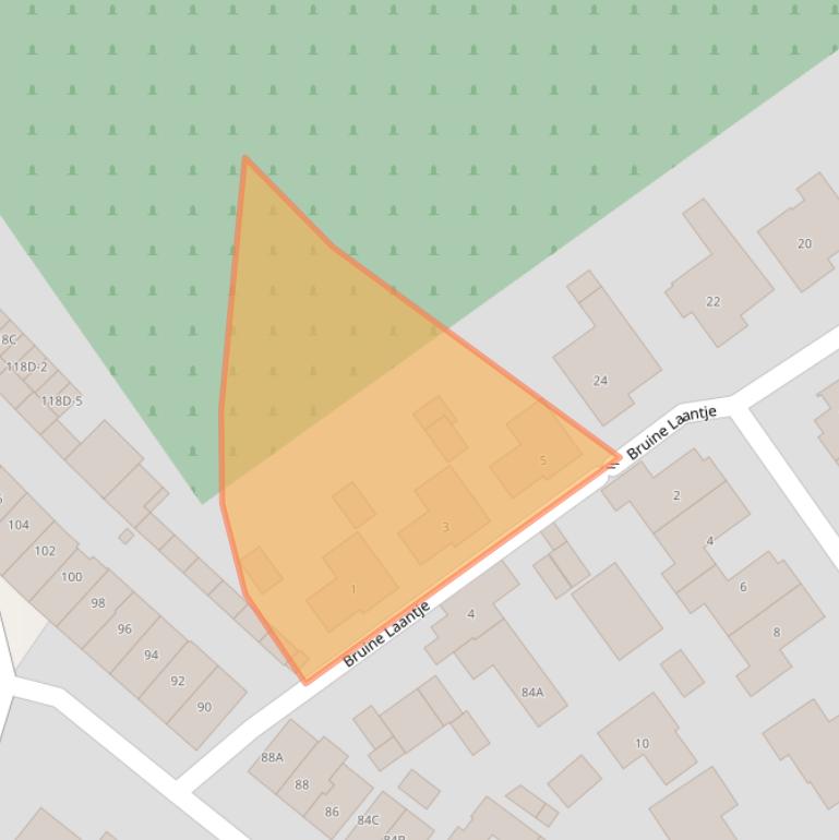 Kaart van postcodegebied 2673BZ.