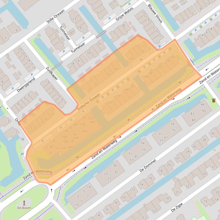 Kaart van postcodegebied 2673CA.