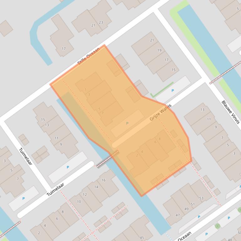 Kaart van postcodegebied 2673CJ.