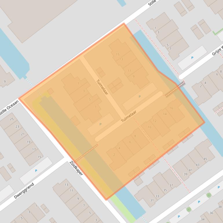 Kaart van postcodegebied 2673CK.