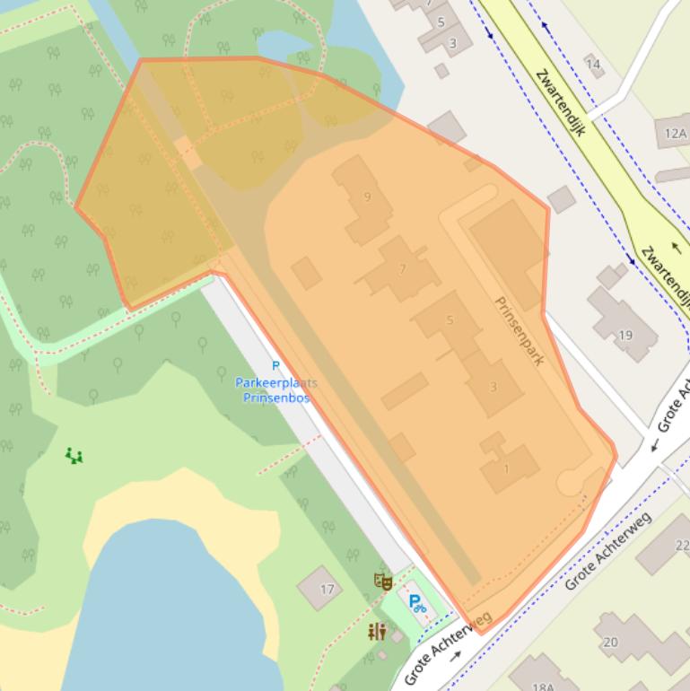 Kaart van postcodegebied 2673DA.