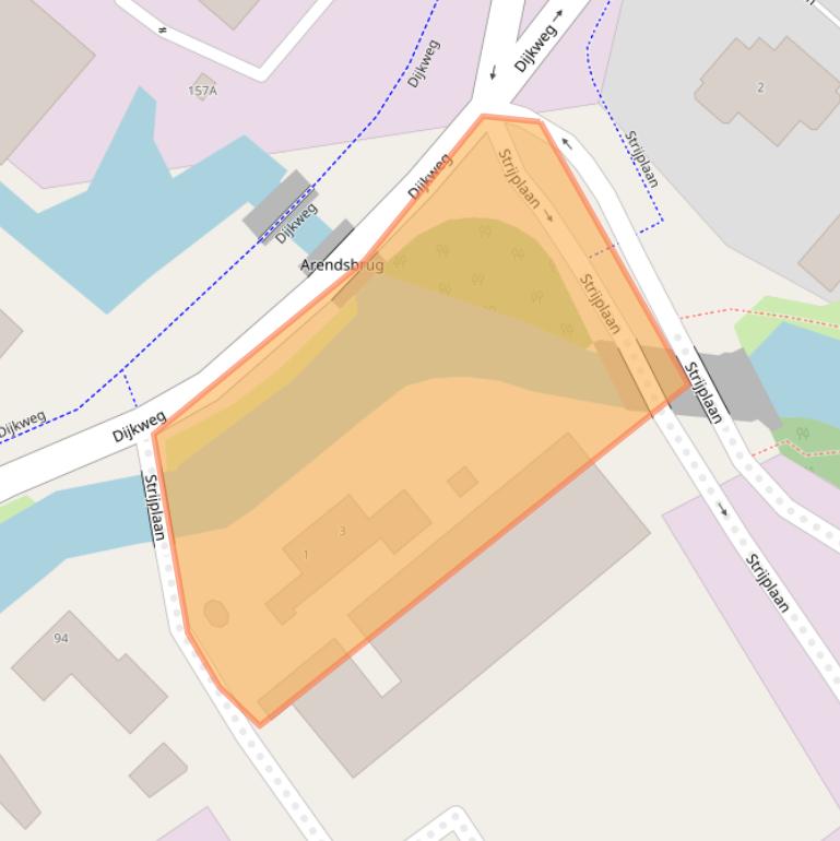 Kaart van postcodegebied 2675AG.