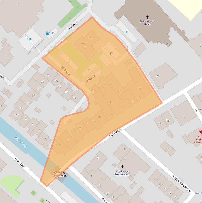 Kaart van postcodegebied 2675AT.