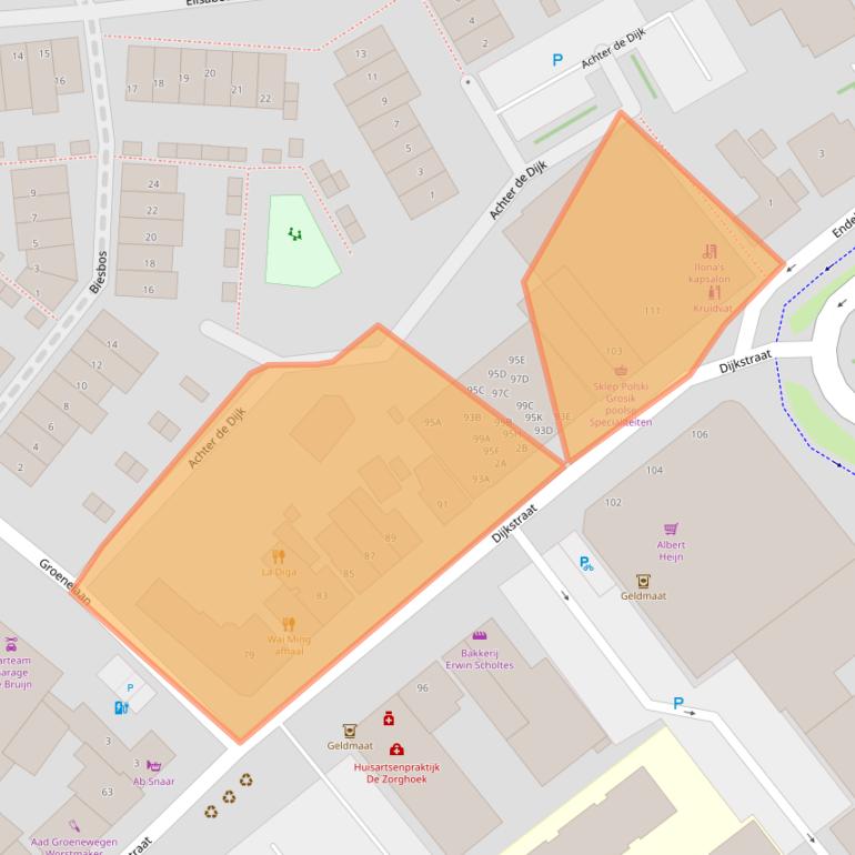 Kaart van postcodegebied 2675AW.