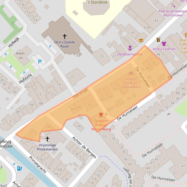 Kaart van postcodegebied 2675AX.