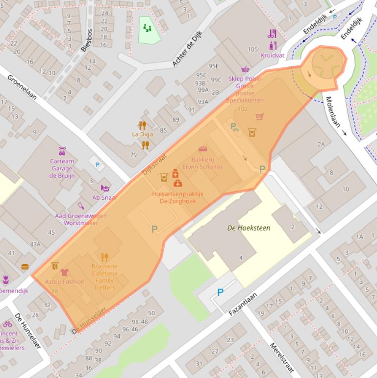 Kaart van postcodegebied 2675AZ.