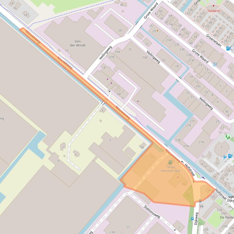 Kaart van postcodegebied 2675BB.