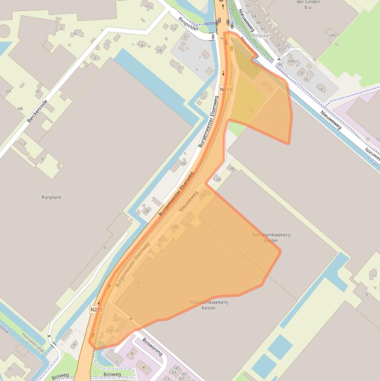 Kaart van postcodegebied 2675BD.