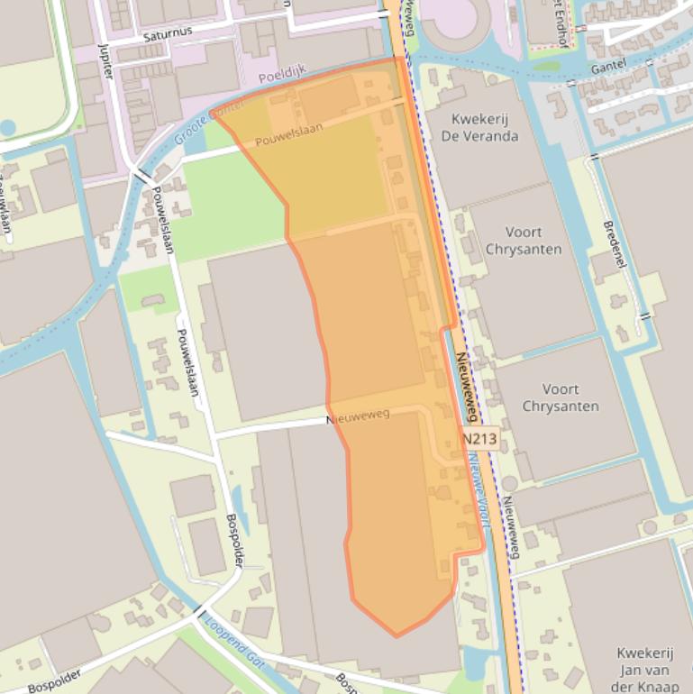 Kaart van postcodegebied 2675BG.