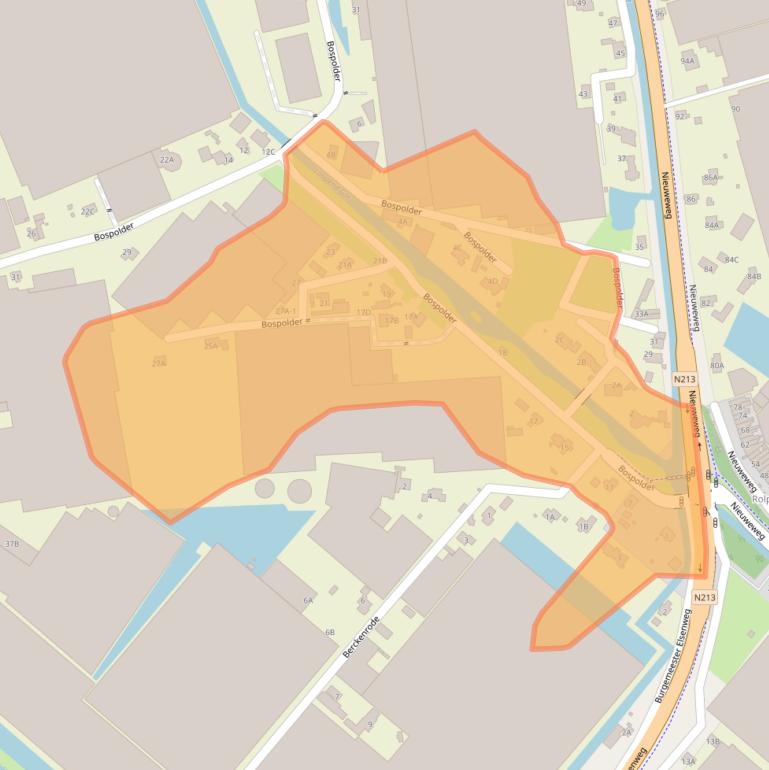 Kaart van postcodegebied 2675BL.