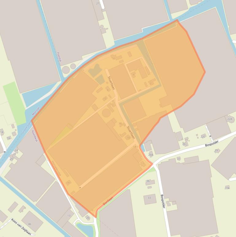 Kaart van postcodegebied 2675BN.