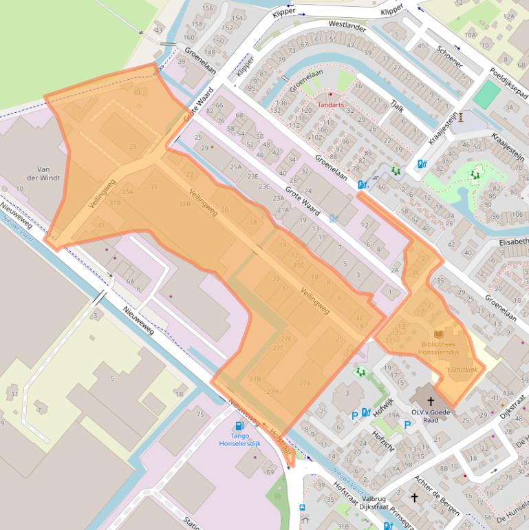 Kaart van postcodegebied 2675BR.