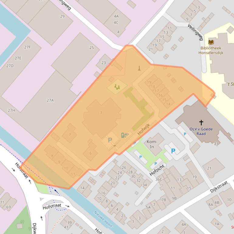 Kaart van postcodegebied 2675BW.