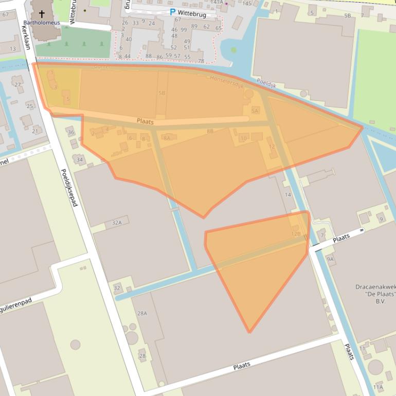 Kaart van postcodegebied 2675CJ.