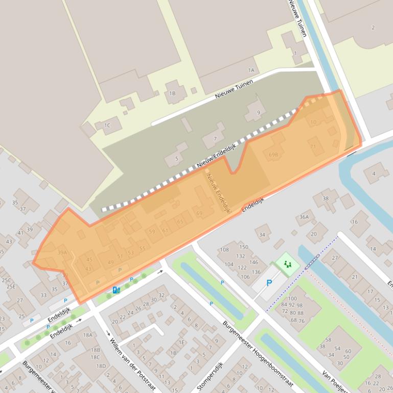 Kaart van postcodegebied 2675CP.