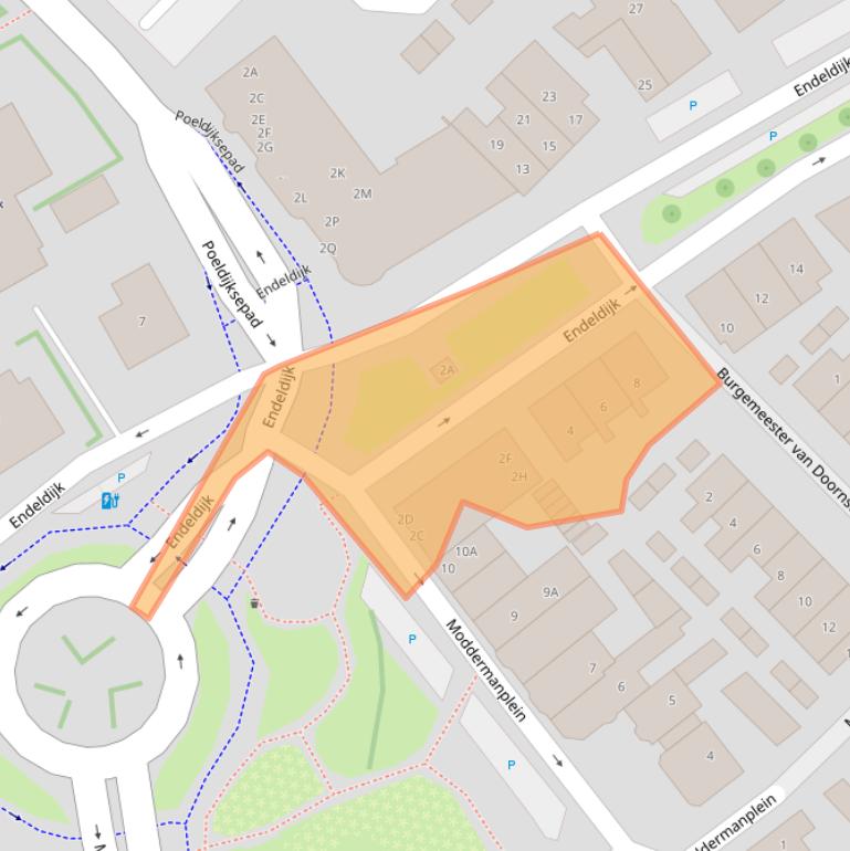 Kaart van postcodegebied 2675CR.