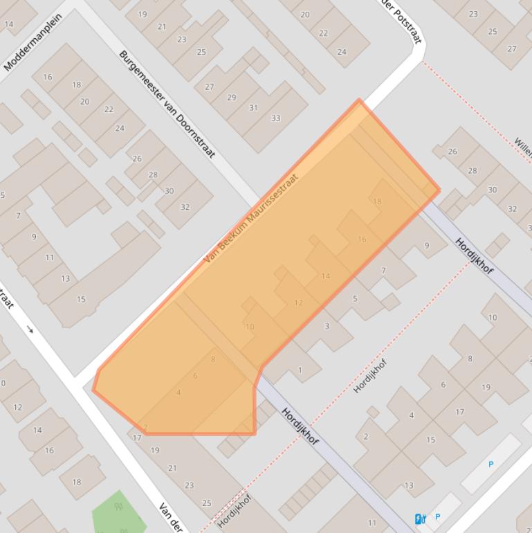 Kaart van postcodegebied 2675CV.