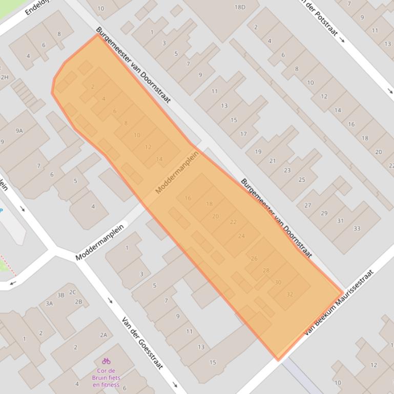 Kaart van postcodegebied 2675CX.