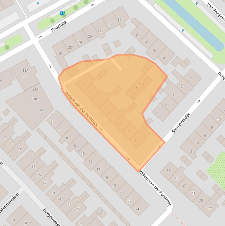 Kaart van postcodegebied 2675CZ.