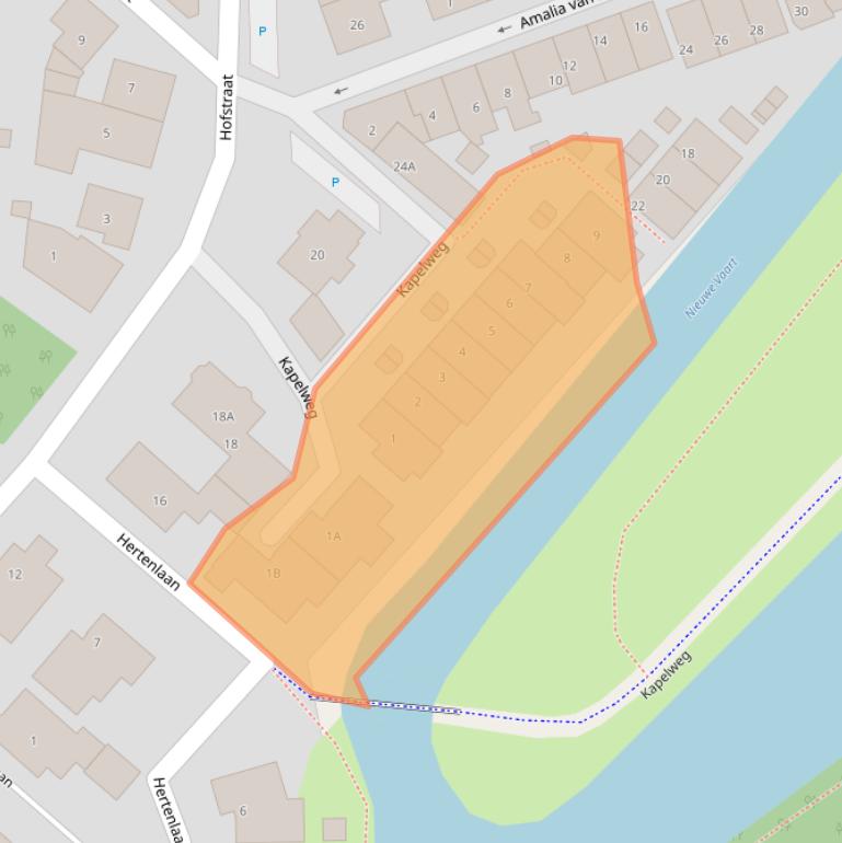 Kaart van postcodegebied 2675DA.