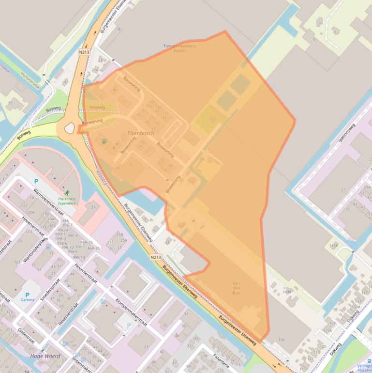 Kaart van postcodegebied 2675DZ.