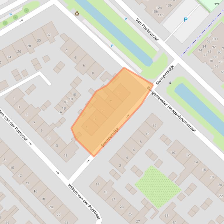 Kaart van postcodegebied 2675ED.